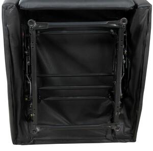 Poltrona Relax Reclinabile Ergonomica in Similpelle 65x92x100 cm Nero