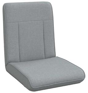 VidaXL Poltrona reclinabile in tessuto grigio chiaro