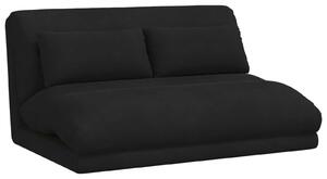 VidaXL Poltrona reclinabile in velluto nero