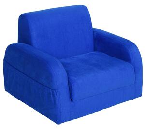 Poltroncina Letto per Bambini 51x45x38 cm Blu