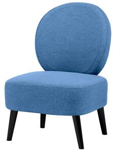 Poltroncina Imbottita in Tessuto Motti Aurora Blu