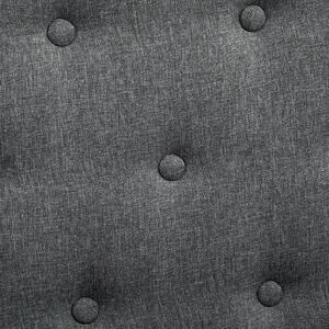 Poltrona Imbottita con Braccioli 73x70x86 cm in Lino Grigia