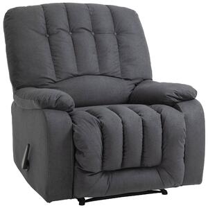 Poltrona Relax Reclinabile 96x99x104 cm in Tessuto Grigio