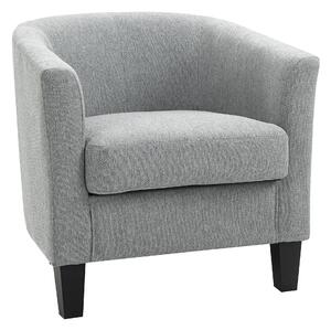 Poltrona Imbottita 75x72x74 cm in Tessuto Grigio