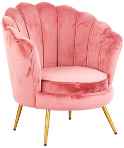 Poltrona 80x86 cm in Velluto Magenta