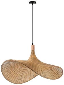 Immax BOHO SOMBRERO lampada a sospensione di design D80 cm, E27 in rattan naturale