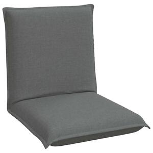VidaXL Poltrona reclinabile in tessuto grigio scuro