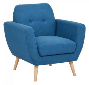 Poltrona Burton 84x79x86 h cm in Tessuto Blu
