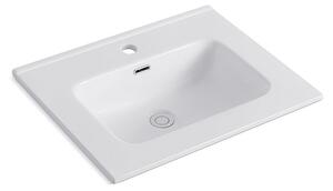 KAMALU - Lavabo incasso 60 cm per mobili in ceramica bianca | Litos-K7060