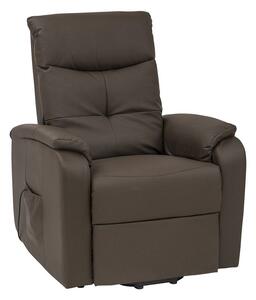 Poltrona Relax Elettrica 72x95/182x106/145 h cm in Similpelle Marrone
