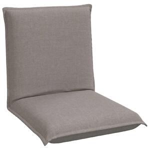 VidaXL Poltrona regolabile in tessuto color taupe