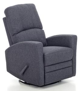 Poltrona Relax da Allattamento Reclinabile Manuale in Tessuto Mamy Blu