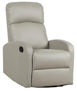 Poltrona Relax Reclinabile Manuale Rivestimento in Similpelle Spike a Corda