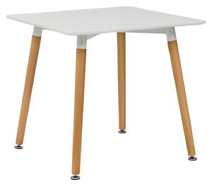 Tavolo da Cucina 80x80x75 cm in Legno Tex Bianco