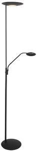 Steinhauer Exclusive - lampada da terra - Zenith2 - nero - plastica metallo - lampada di design - LED - 4394ZW