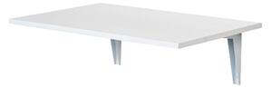 Tavolino da Parete Pieghevole Salvaspazio 60x40x20 cm in MDF Bianco