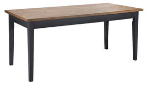 Tavolo da Pranzo Malé 180x80x79 cm Legno di Abete e Impiallacciatura di frassino e MDF Marrone e Grigio