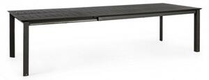 Tavolo Allungabile Konnor 200-300x110 cm Antracite in Alluminio