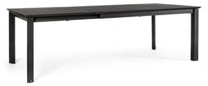 Tavolo Allungabile Konnor 160-240x100 cm Antracite in Alluminio