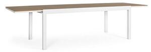 Tavolo Allungabile Elias 200-300x95 cm Bianco in Alluminio