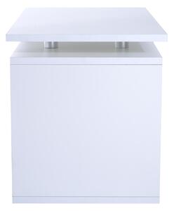 Tavolino da Salotto in Legno MDF Bianco Opaco 77x40x44 cm
