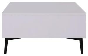 Tavolino da Caffè da Salotto Soggiorno Design Moderno Bianco 110x60x30 cm