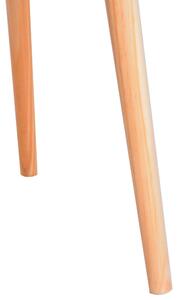 Tavolino da Caffè Rotondo Design Moderno in Legno MDF Ø38.5x41.5 cm