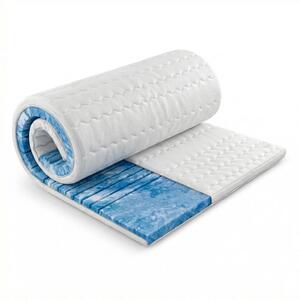 Coprimaterasso Deluxe Gel 90x200 – Coprimaterasso a 7 zone da 8 cm – Coprimaterasso – antistress, traspirante e rinfrescante – Prodotto in Germania