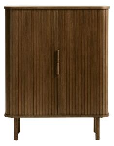 Mobile marrone in rovere con ante scorrevoli 113x90 cm Cavo - Unique Furniture