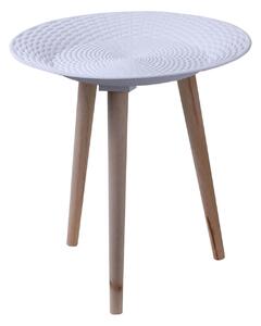 Tavolino Basso Ø47x50 cm in MDF Motti Wicky Grigio