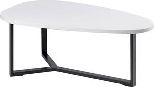 Tavolino Basso 100x60x40 cm Motti Happelo Bianco e Nero