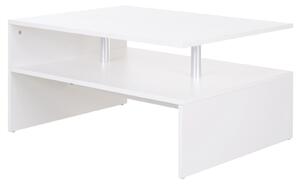 Tavolino Basso 90x60x42 cm in Truciolato Bianco