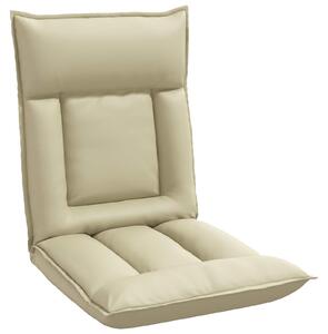 VidaXL Poltrona reclinabile in Pelle finta color crema