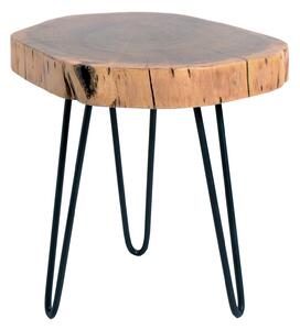 Tavolino Soggiorno in Legno Ø 47 cm Rovere