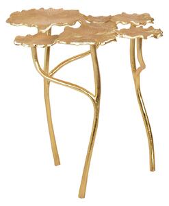 Tavolino Soggiorno in Metallo Ø 49 cm Oro