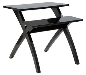 Tavolinetto 2 Livelli Nero 60x60x60 cm MDF Nero