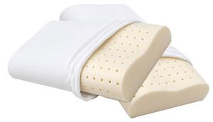 Set 2 Guanciale Memory Foam Forato Doppia Onda 67x42 cm - H 8/10 cm Sostegno Cervicale Dormidea Cervicale Air