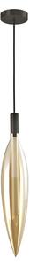 Lampadario su cavo NORDIC 1xG9/5W/230V nero/beige fumé