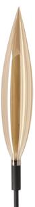 Lampada da terra NORDIC 1xG9/5W/230V nero/beige fumoso