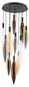 Lampadario su cavo NORDIC 11xG9/5W/230V nero