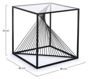 Tavolino Espiral 48x48 in Metallo