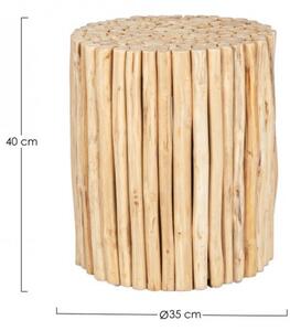 Tavolino Guadalupe Naturale in Legno