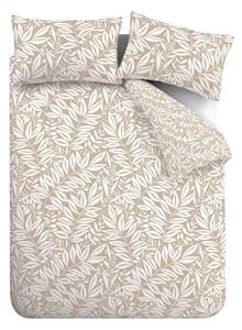 Biancheria da letto marrone chiaro per letto matrimoniale 200x200 cm Sorrel Leaves – Catherine Lansfield