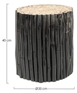 Tavolino Guadalupe Nero in Legno