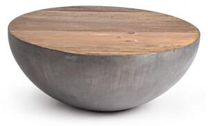 Tavolino Lancaster Grigio D90 in Legno Riciclato