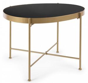 Tavolino Rashida Oro 63x46 in Metallo