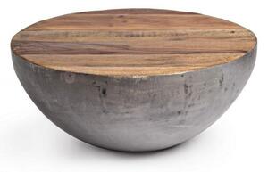 Tavolino Lancaster Grigio D70 in Legno Riciclato