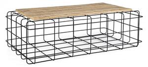 Tavolino Trellis Ret 110x65 in Acciaio