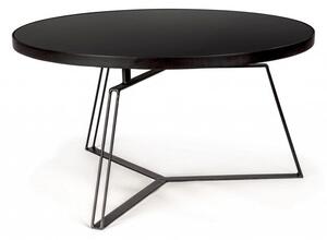 Tavolino Zaira Nero D70 Rotondo in Metallo