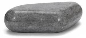 Tavolino da Salotto 98x52xH27 cm in Pietra fossile Sasso medium Grigio